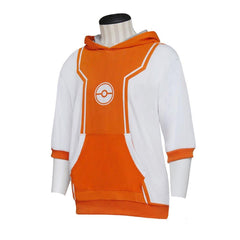 Pokemon Go Trainer Orange Hoodie Cosplay Costume - Coscosmos