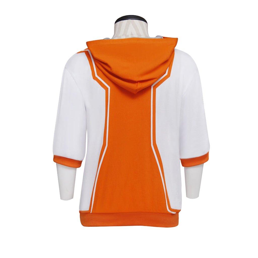 Pokemon Go Trainer Orange Hoodie Cosplay Costume - Coscosmos