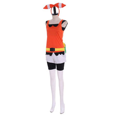 Pokemon Omega Ruby and Alpha Sapphire May Cosplay Costume with Headwear and Functional Bag - Coscosmos