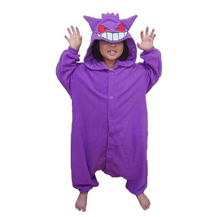 Pokémon Series Halloween Fleece Onesie Cartoon Couples Pajamas | Coscomos Exclusive - Coscosmos