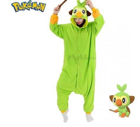 Pokémon Series Halloween Fleece Onesie Cartoon Couples Pajamas | Coscomos Exclusive - Coscosmos