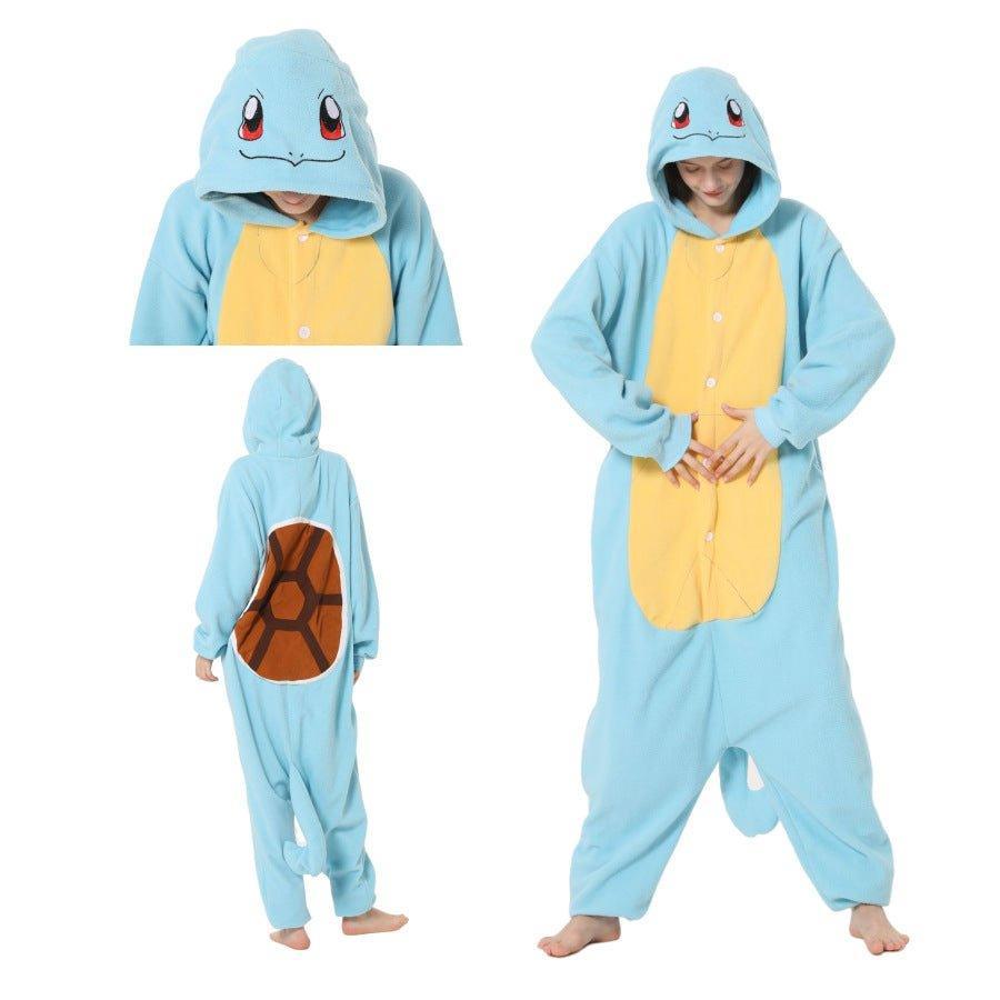 Pokémon Series Halloween Fleece Onesie Cartoon Couples Pajamas | Coscomos Exclusive - Coscosmos