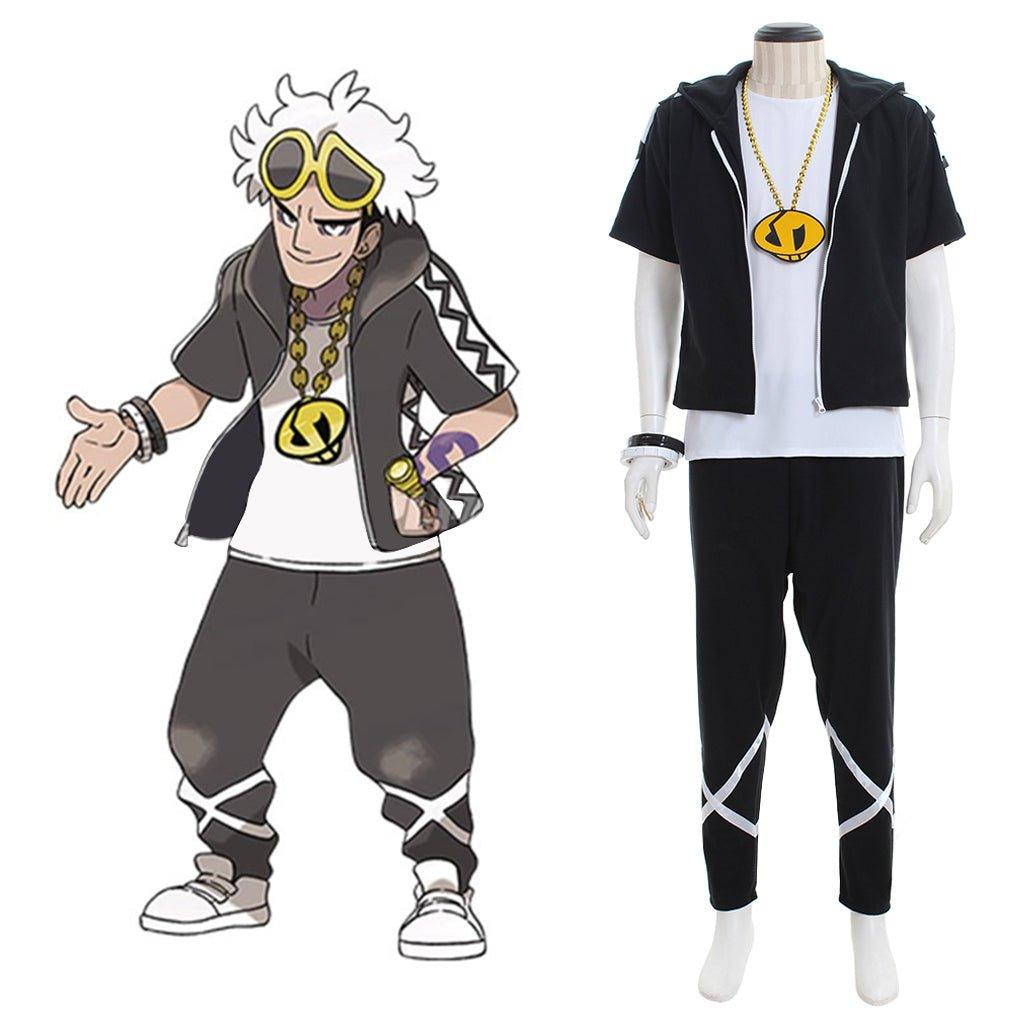 Pokémon Sun and Moon Guzma Cosplay Costume Jacket - Coscosmos