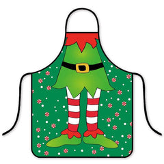 Popular Christmas waterproof apron Korean version of fashion kitchen home waterproof hot pot shop waist - Coscosmos