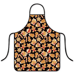 Popular Christmas waterproof apron Korean version of fashion kitchen home waterproof hot pot shop waist - Coscosmos