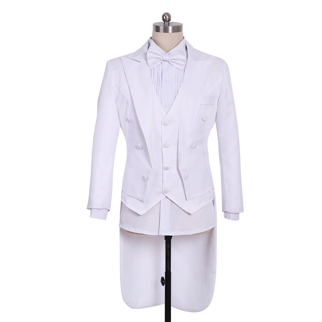 Prince Cosplay Costume Blazer Jacket - Men's Rococo Medieval 18th Century White Jacket - Coscosmos