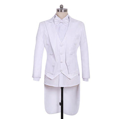 Prince Cosplay Costume Blazer Jacket - Men's Rococo Medieval 18th Century White Jacket - Coscosmos