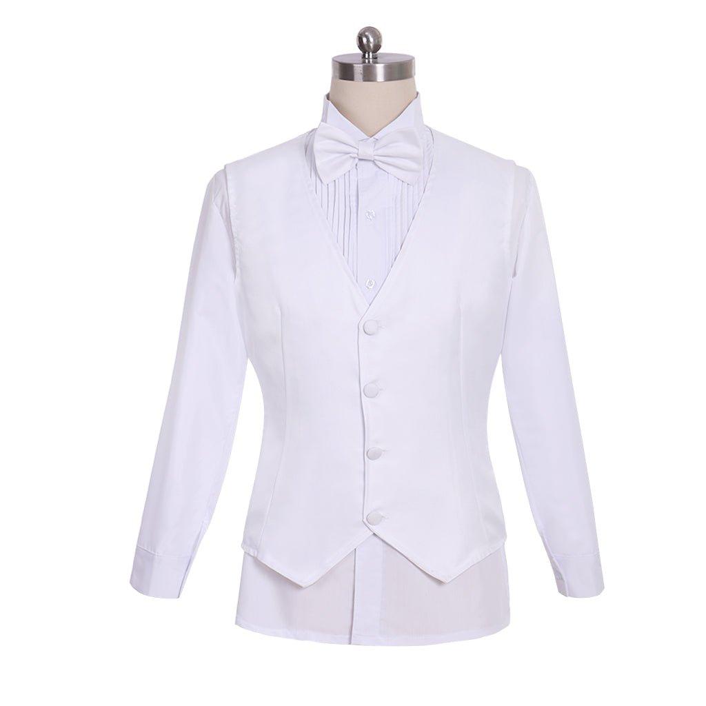 Prince Cosplay Costume Blazer Jacket - Men's Rococo Medieval 18th Century White Jacket - Coscosmos