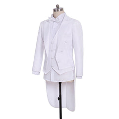 Prince Cosplay Costume Blazer Jacket - Men's Rococo Medieval 18th Century White Jacket - Coscosmos