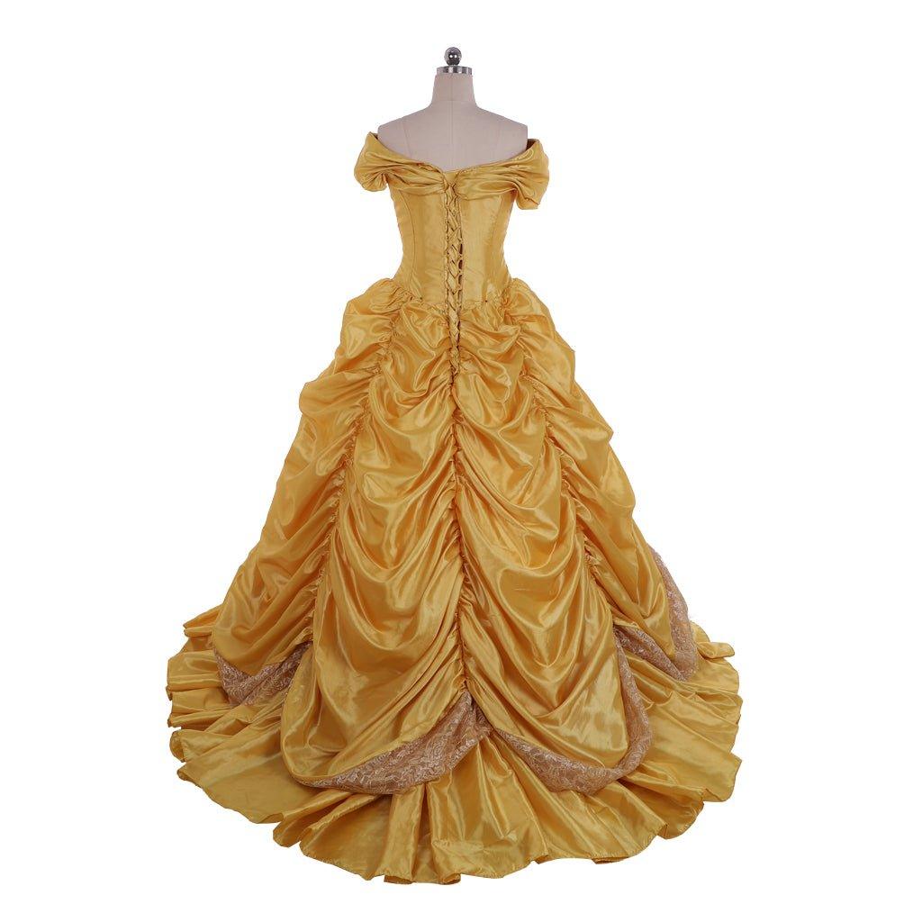 Princess Belle Cosplay Costume | Adult Disney Princess Belle Dress for Halloween & Themed Parties - Coscosmos