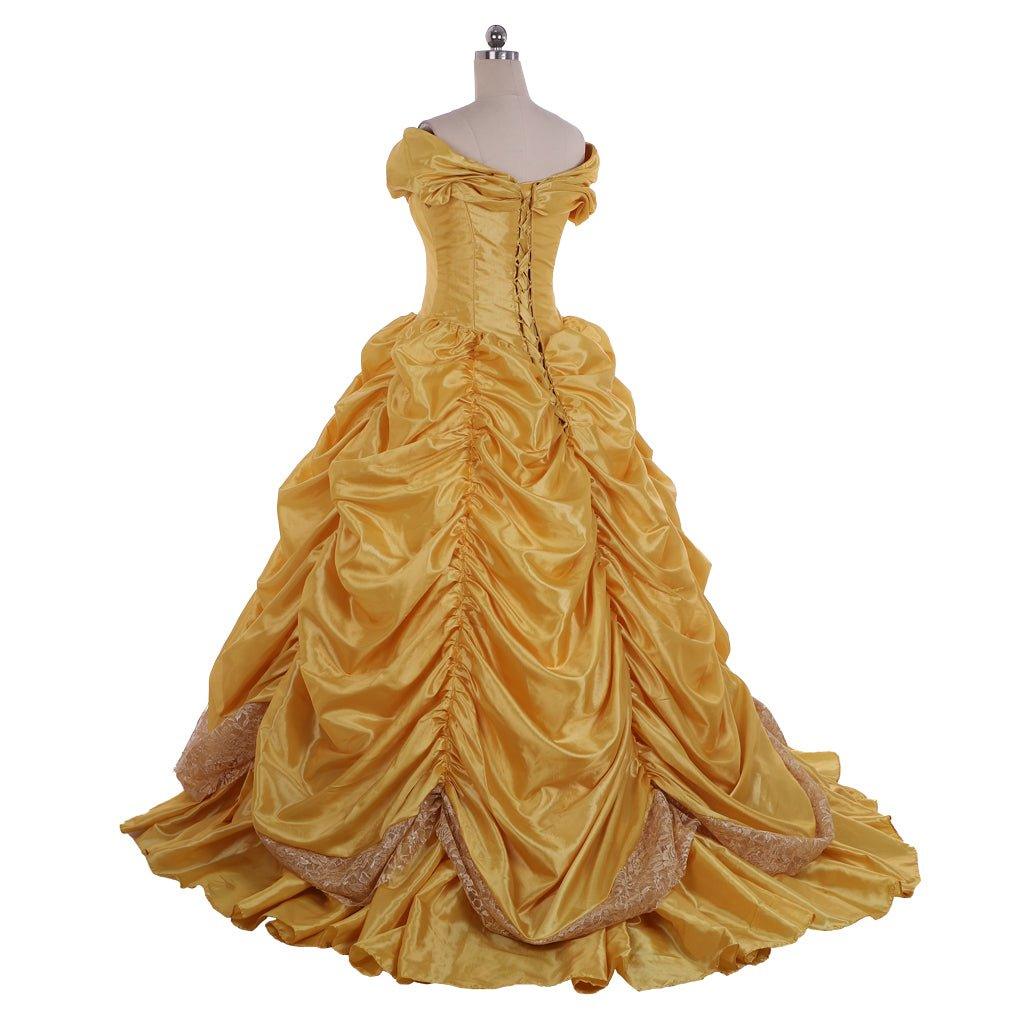 Princess Belle Cosplay Costume | Adult Disney Princess Belle Dress for Halloween & Themed Parties - Coscosmos