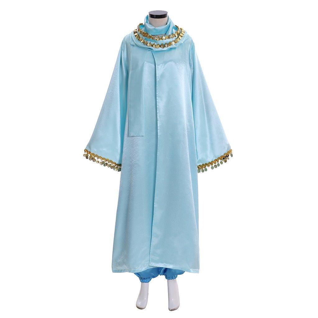 Princess Jasmine Cosplay Costume with Cape | Disney Aladdin Outfit for Halloween & Themed Parties - Coscosmos