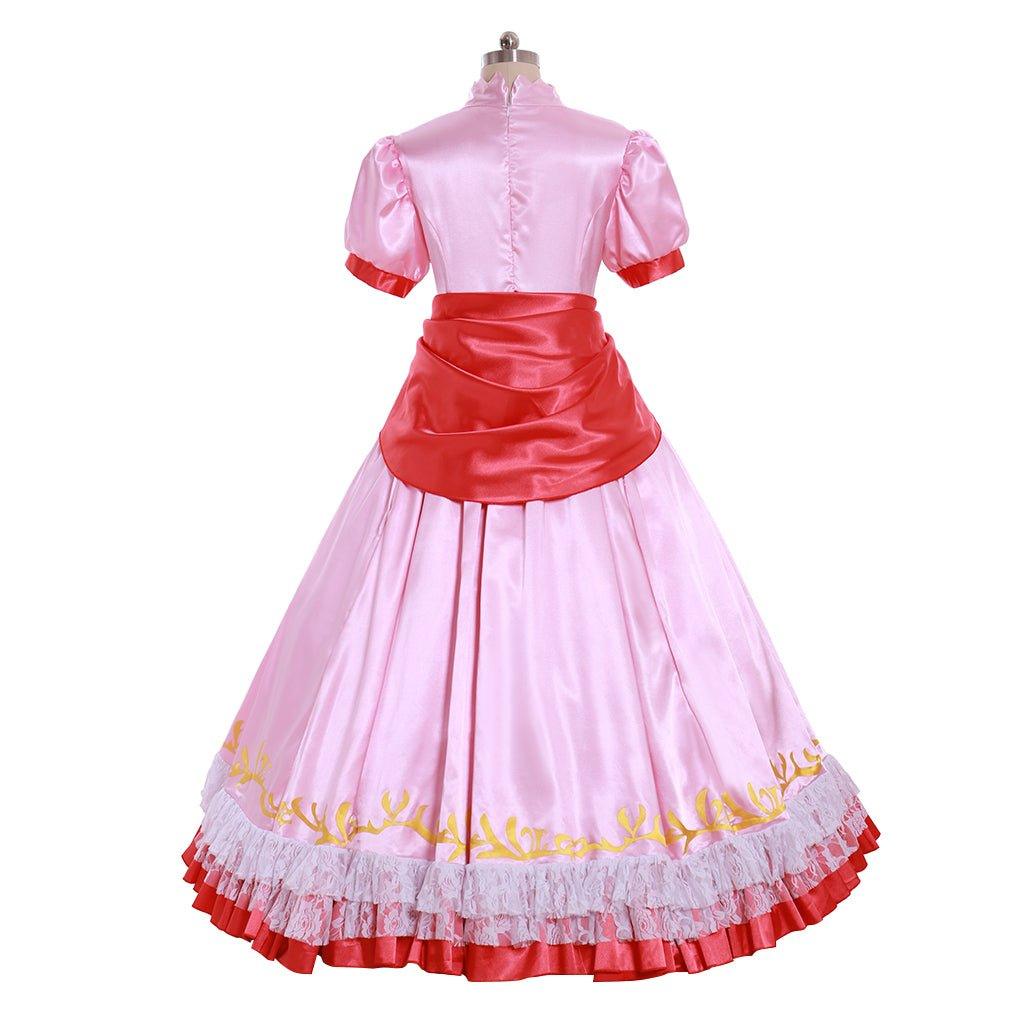 Princess Peach Cosplay Costume | Women’s Ball Gown Dress for Halloween & Cosplay Parties - Coscosmos