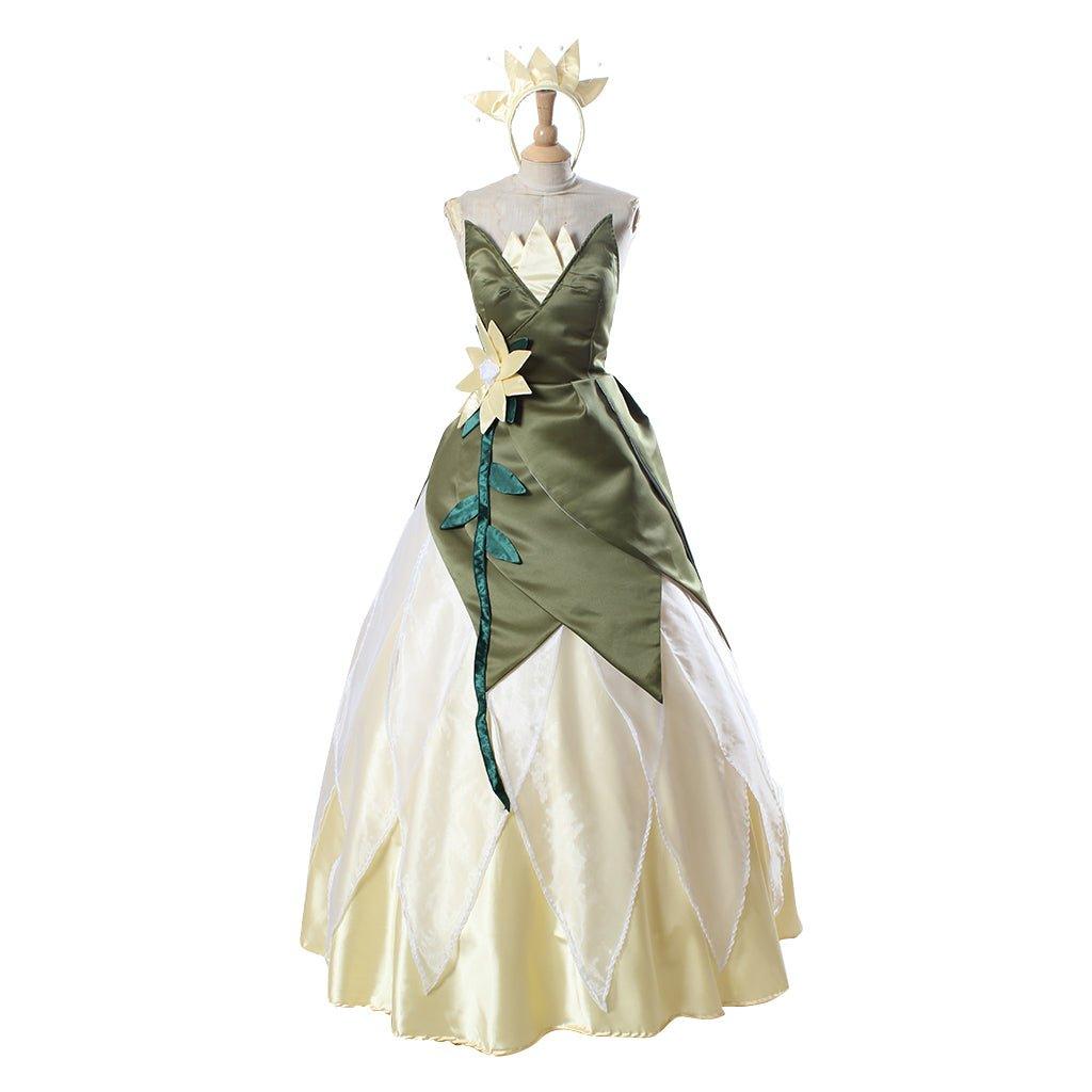 Princess Tiana Cosplay Costume Dress for Adult | Disney Series Cosplay Outfit - Coscosmos