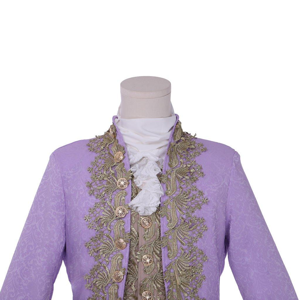 Purple 18th Century Rococo Men's Costume - Marie Antoinette Inspired | Coscomos Medieval Series - Coscosmos