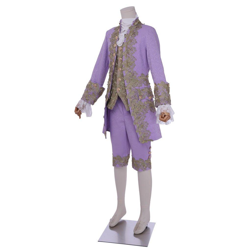 Purple 18th Century Rococo Men's Costume - Marie Antoinette Inspired | Coscomos Medieval Series - Coscosmos