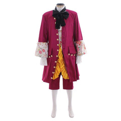 Purple Red Rococo Baroque Men’s Medieval Costume | Elegant Cosplay Outfit for Weddings & Parties - Coscosmos