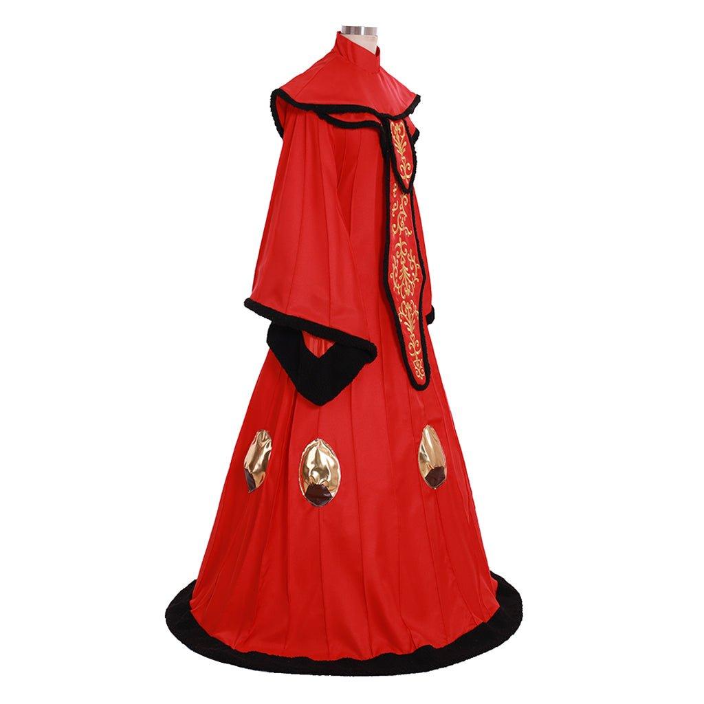 Queen Padme Amidala Cosplay Dress Costume | Custom - Made Red Gown for Halloween, Carnival & Party Events - Coscosmos