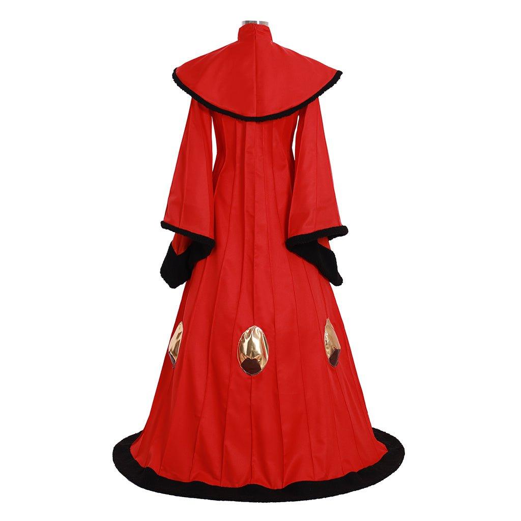 Queen Padme Amidala Cosplay Dress Costume | Custom - Made Red Gown for Halloween, Carnival & Party Events - Coscosmos