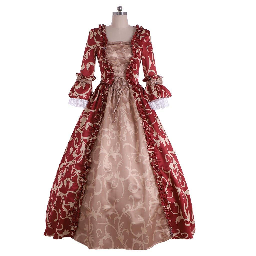 Queen Victoria Princess Wedding Party Dress | 17th & 18th Century Victorian Cosplay Costume for Halloween & Events - Coscosmos