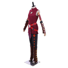 Red Ahsoka Tano Cosplay Costume | Adult Women Battle Suit & Hat | Star Wars Halloween Outfit - Coscosmos