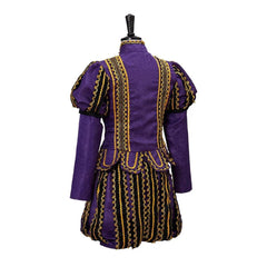 Renaissance King Henry VIII Costume - Medieval Tudor Royal Noble Outfit with Gold Trim - Coscosmos