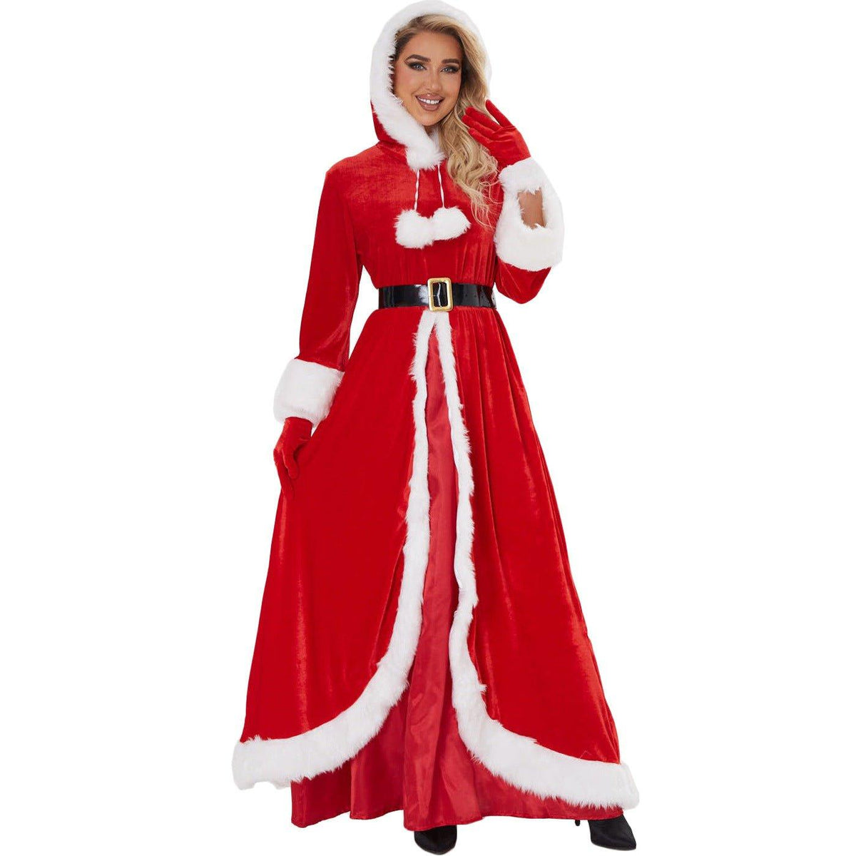 S - XL new 2023 Christmas clothing, stage Christmas clothing, long dress, Christmas queen carnival party clothing - Coscosmos