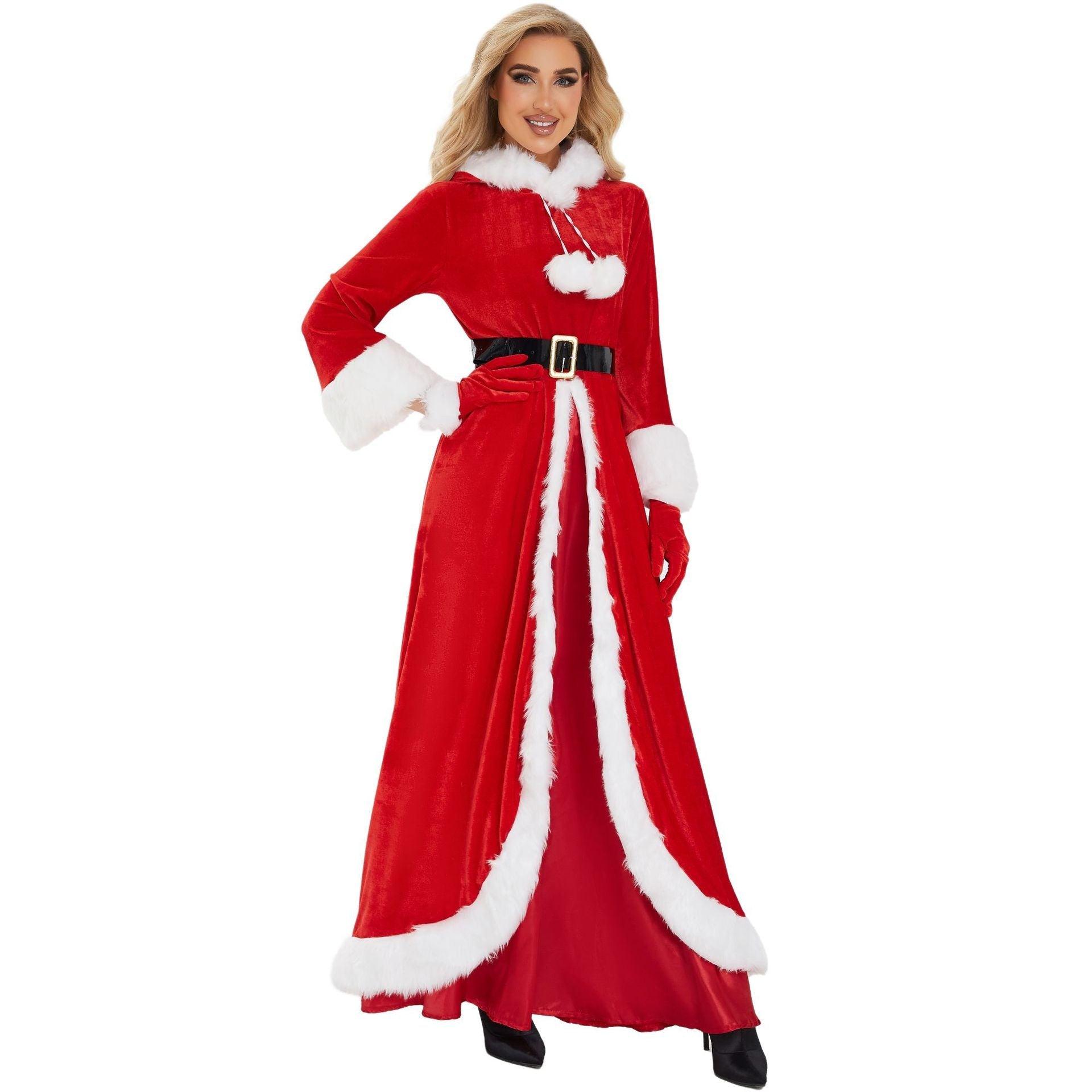 S - XL new 2023 Christmas clothing, stage Christmas clothing, long dress, Christmas queen carnival party clothing - Coscosmos