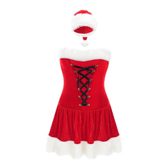 S - XXL cute chest - wrapped Christmas clothes COS uniform, Christmas clothes, birthday party clothes, Christmas performance clothes - Coscosmos