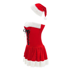 S - XXL cute chest - wrapped Christmas clothes COS uniform, Christmas clothes, birthday party clothes, Christmas performance clothes - Coscosmos