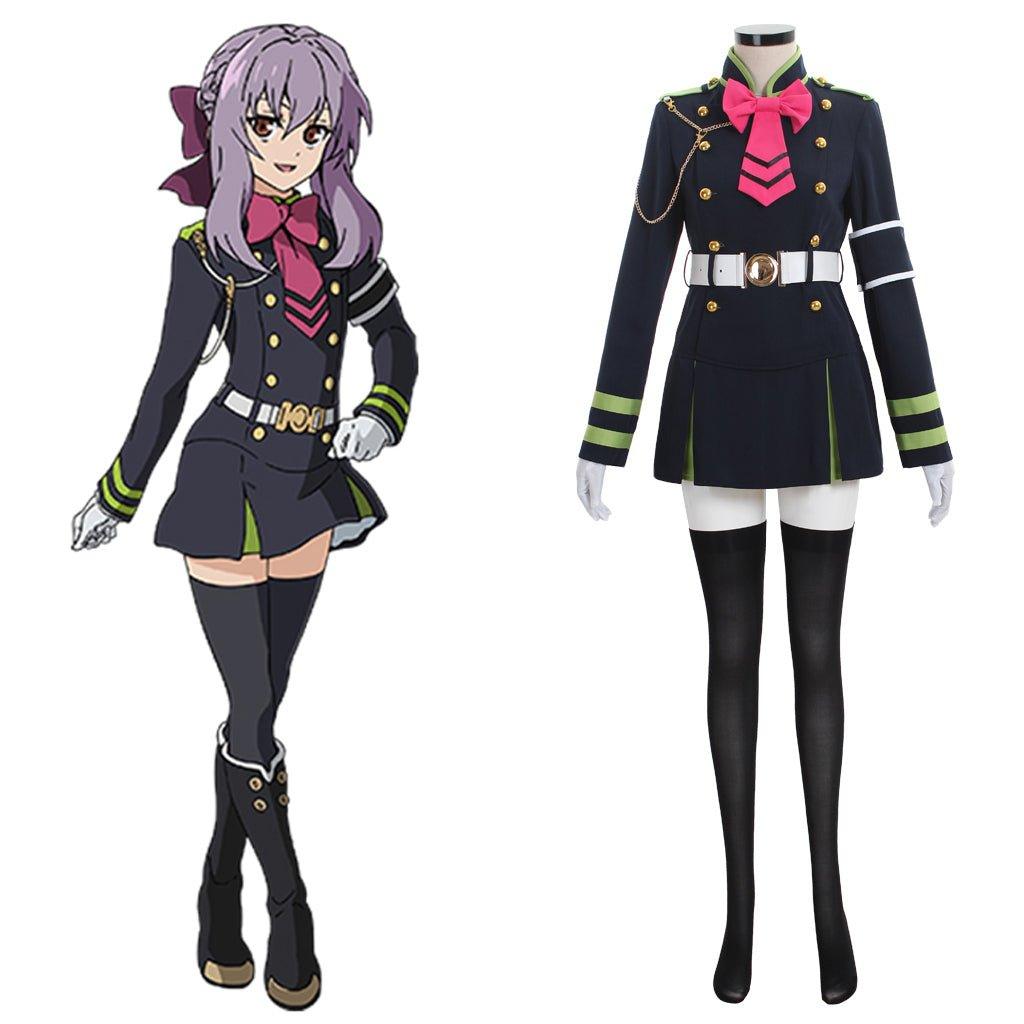 Seraph of the End Shinoa Hiragi Uniform Dress Cosplay Costume - Coscosmos