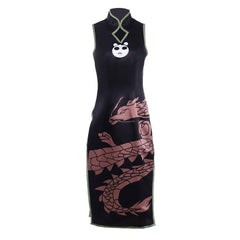 Shaman King Tao Jun Black Cheongsam Cosplay Costume - Coscosmos