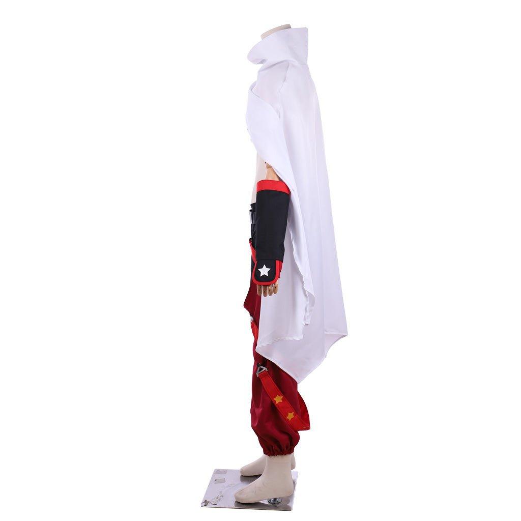 Shaman King The Super Star Yoh Asakura Cosplay Costume Outfits With Cloak - Coscosmos