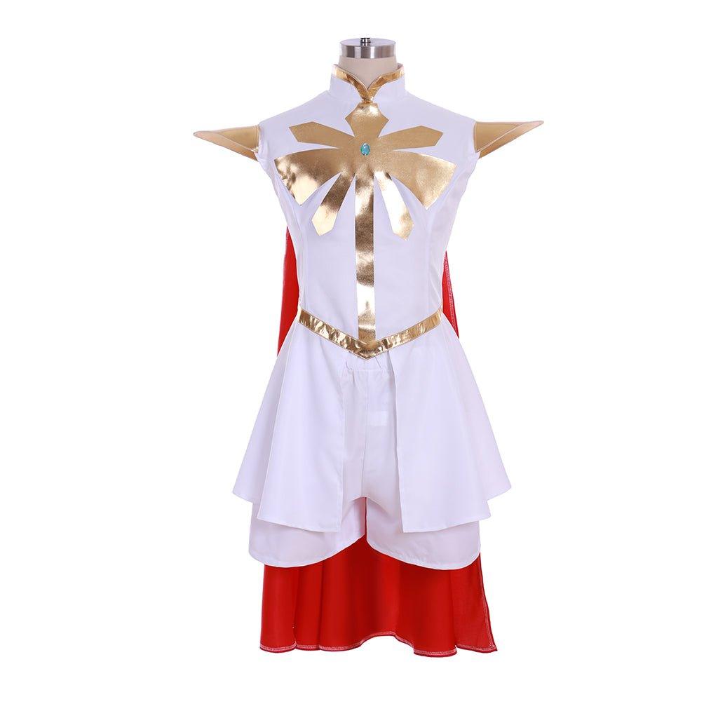 She - Ra and the Princesses of Power White Uniform Cosplay Costume for Women - Coscosmos