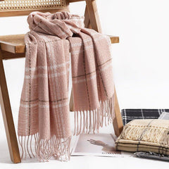 Soft Cashmere - Feel Scarf for Women | Korean Style Elegant Warm Shawl & Cozy Winter Wrap for Thanksgiving & Halloween - Coscosmos