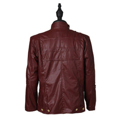 Star Lord Leather Jacket Cosplay Halloween Costume - Guardians of the Galaxy 2 Short Jacket by Coscosmos - Coscosmos