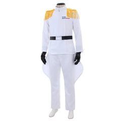 Star Wars Imperial Officer White Grand Admiral Uniform Cosplay Costume - Coscosmos