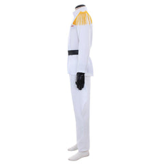 Star Wars Imperial Officer White Grand Admiral Uniform Cosplay Costume - Coscosmos