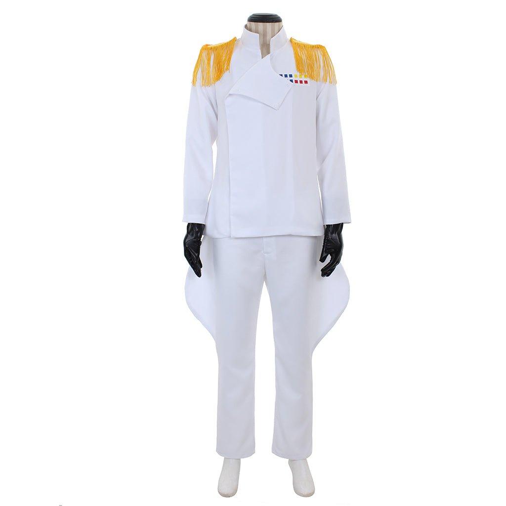 Star Wars Imperial Officer White Grand Admiral Uniform Cosplay Costume - Coscosmos