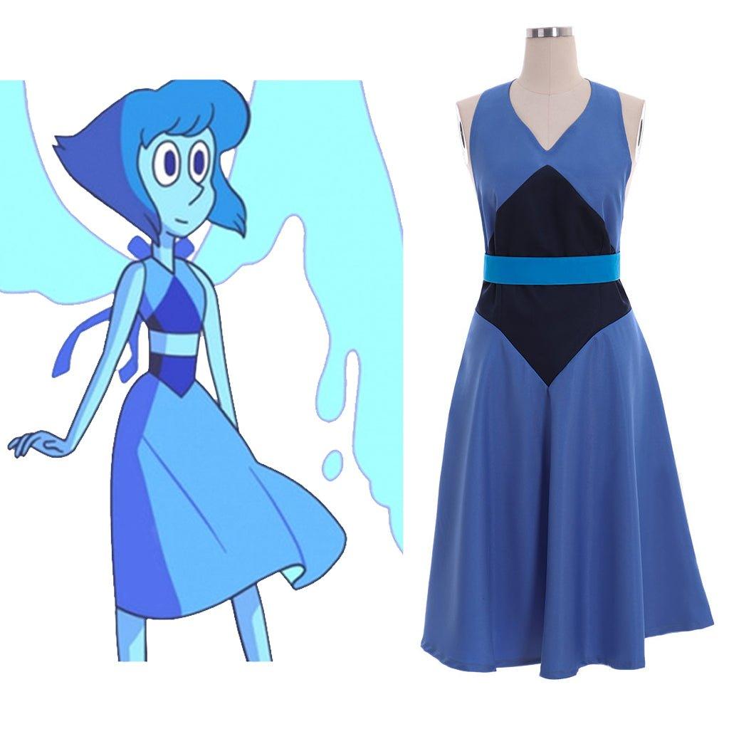 Steven Universe Lapis Dress Cosplay Costumes - Coscosmos