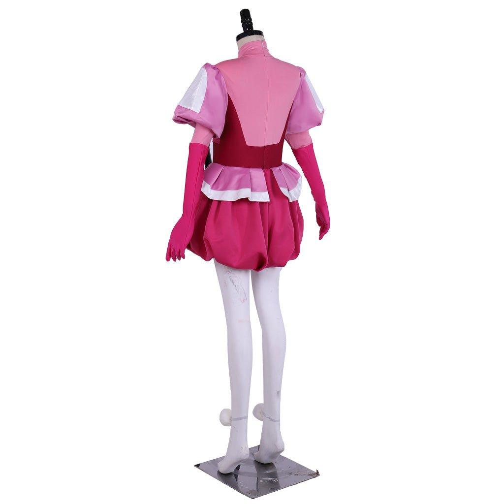 Steven Universe Spinel Gem Cosplay Costume Full Set Pink Dress with Gloves & Socks - Coscosmos