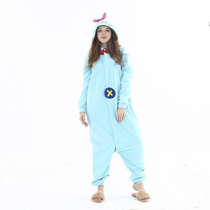 Stitch Animal Onesie Pajamas for Couples - Fleece Halloween & Christmas Cosplay Sleepwear | Coscomos Pajamas Series - Coscosmos