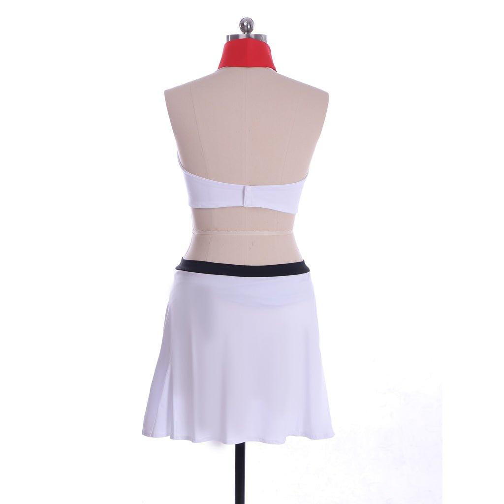 The Last Airbender Ty Lee Cosplay Swimsuit Set – Sexy White Top and Mini Skirt - Coscosmos