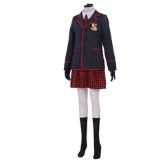 The Umbrella Academy Girl School Uniform Cosplay Costume | Authentic Jacket and Dress for Adults - Coscosmos