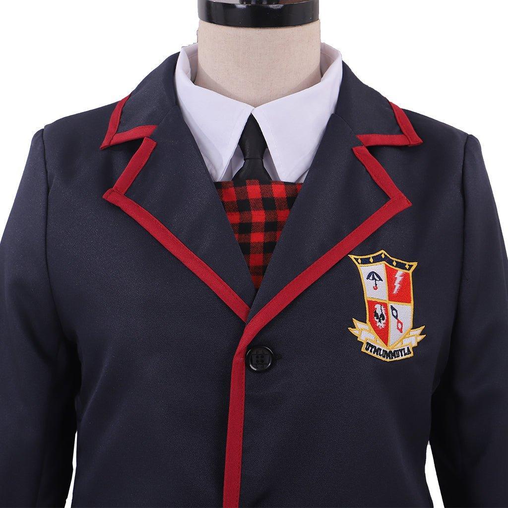 The Umbrella Academy Girl School Uniform Cosplay Costume | Authentic Jacket and Dress for Adults - Coscosmos