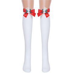 Thick, sexy Christmas items cotton socks, adult bow Christmas stockings, stockings - Coscosmos