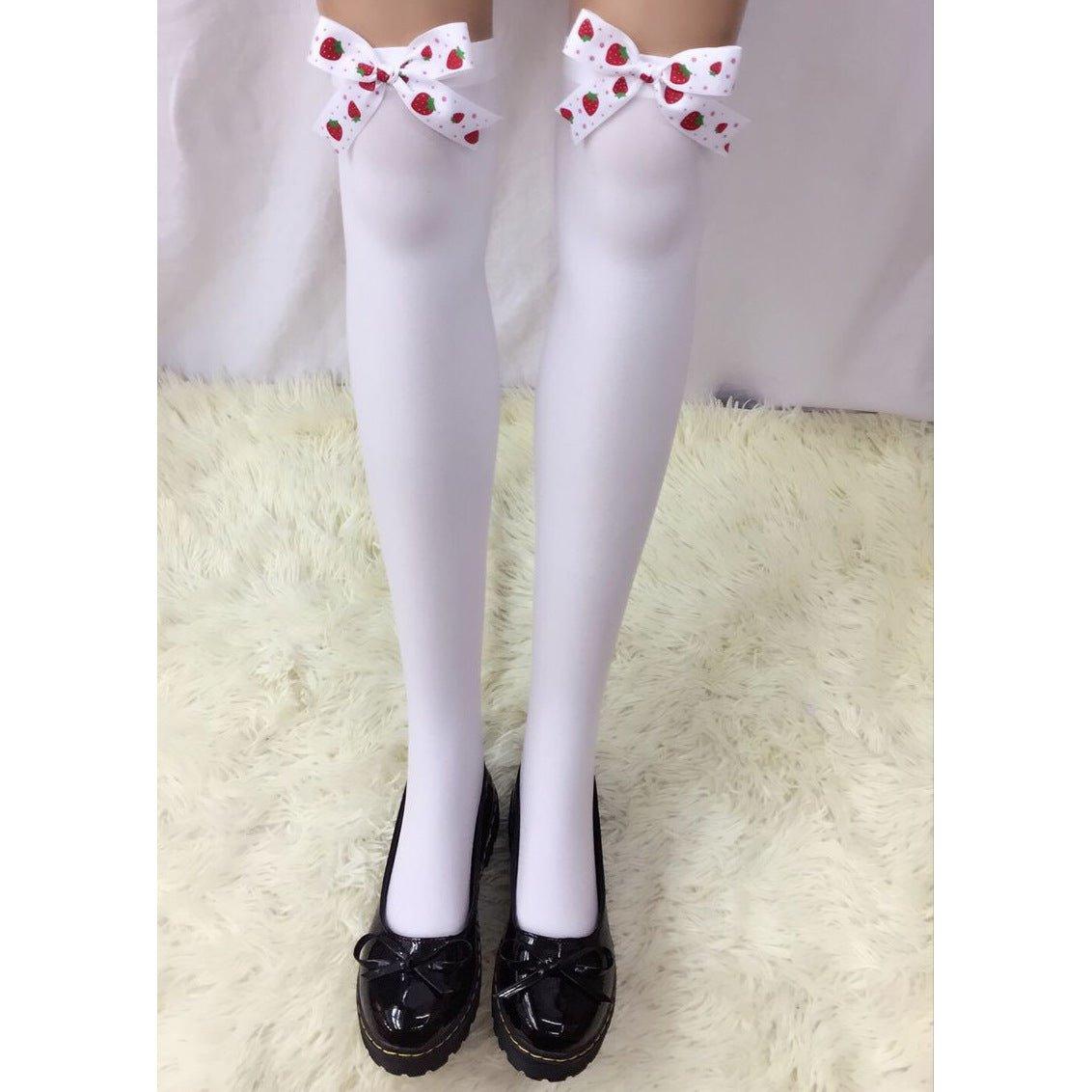 Thick, sexy Christmas items cotton socks, adult bow Christmas stockings, stockings - Coscosmos