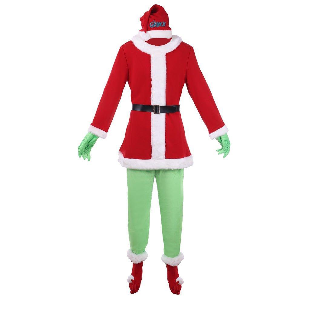 Thief Stole Xmas Funny Santa Costume for Adults & Kids | Halloween Trick Monster Beast Suit | Holiday Cosplay - Coscosmos