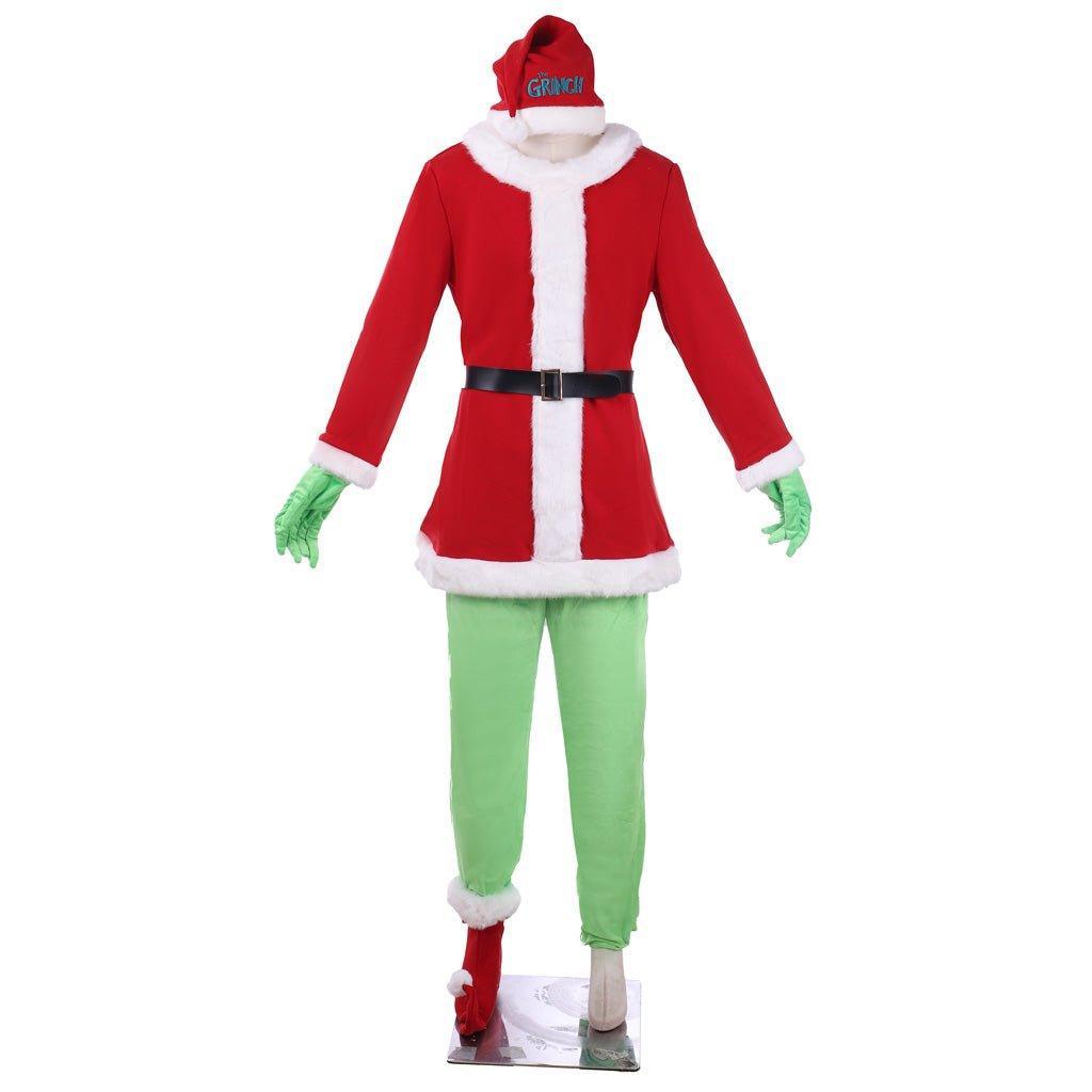 Thief Stole Xmas Funny Santa Costume for Adults & Kids | Halloween Trick Monster Beast Suit | Holiday Cosplay - Coscosmos