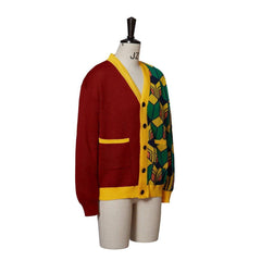 Tomioka Giyuu Cosplay Costume Sweater | Giyuu Cardigan Knitted Jacket Coat for Adults - Coscosmos